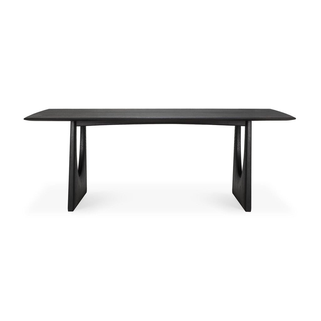 Geometric Dining Table, Oak Black - Sage InteriorsEthnicraftDining Table