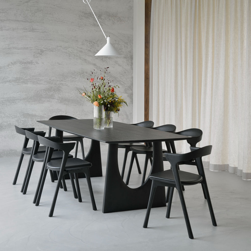 Geometric Dining Table, Oak Black - Sage InteriorsEthnicraftDining Table