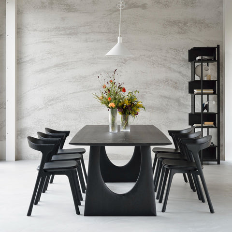 Geometric Dining Table, Oak Black - Sage InteriorsEthnicraftDining Table