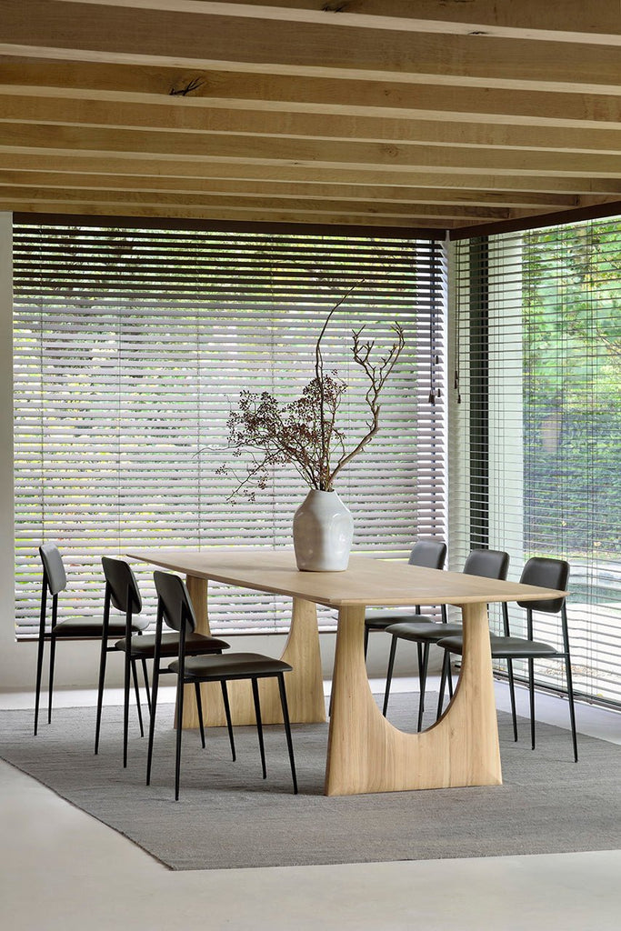 Geometric Dining Table, Oak - Sage InteriorsEthnicraftDining Table