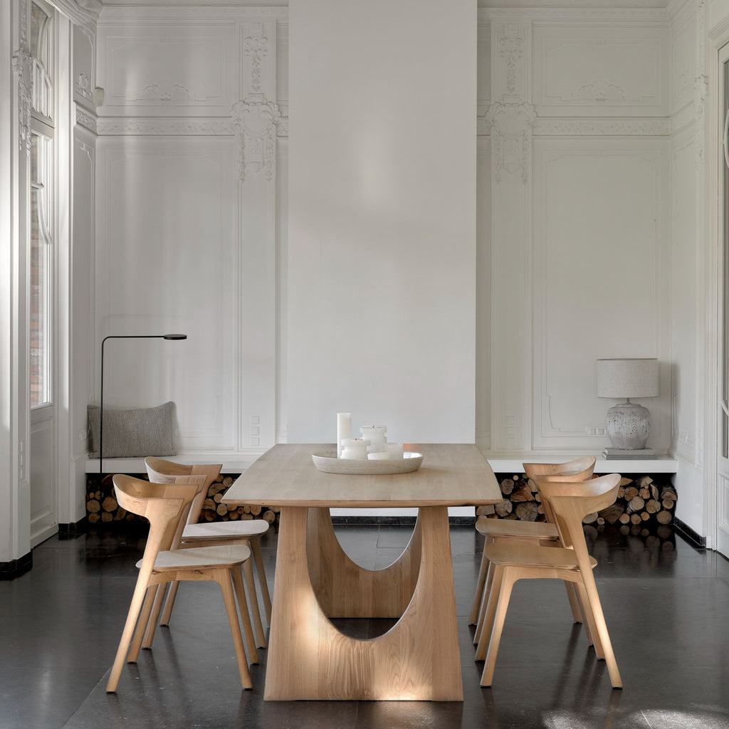 Geometric Dining Table, Oak - Sage InteriorsEthnicraftDining Table