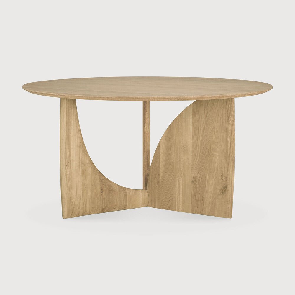 Geometric Dining Table, Round, Oak - Sage InteriorsETHNICRAFTDining Table