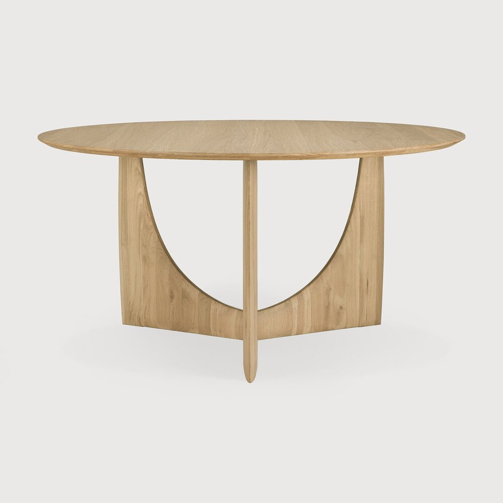 Geometric Dining Table, Round, Oak - Sage InteriorsETHNICRAFTDining Table