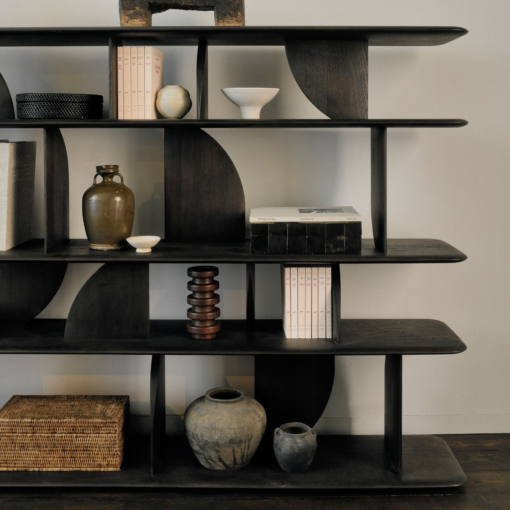 Geometric Rack, Teak Dark - Sage InteriorsETHNICRAFT