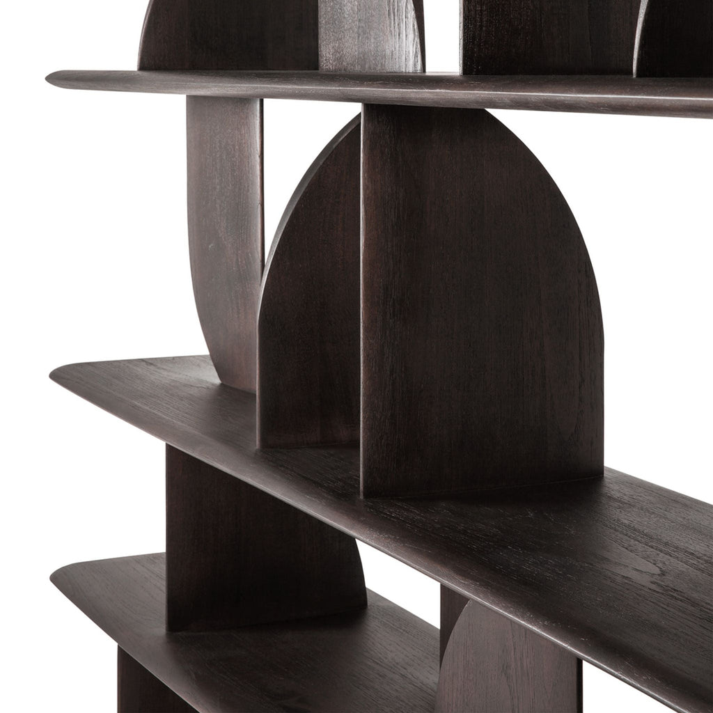 Geometric Rack, Teak Dark - Sage InteriorsETHNICRAFT