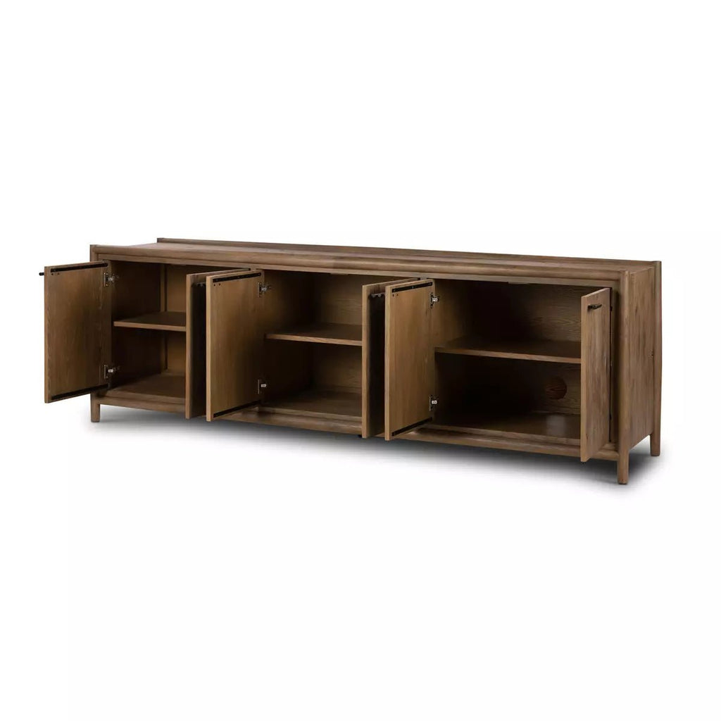 Glenview 6 Door Sideboard, Weathered Oak - Sage InteriorsFour Handssideboard