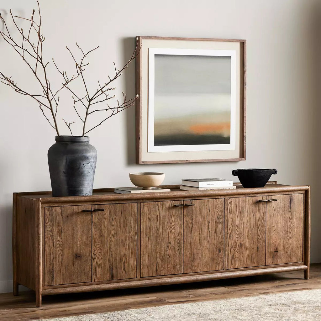 Glenview 6 Door Sideboard, Weathered Oak - Sage InteriorsFour Handssideboard