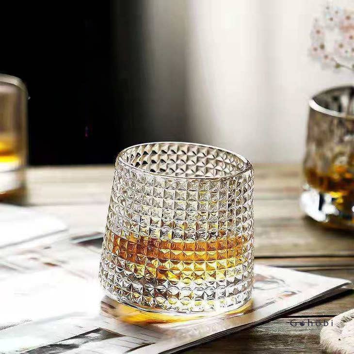 Gohobi Handmade Rotating Glass Tumbler - Sage InteriorsGohobiglassware