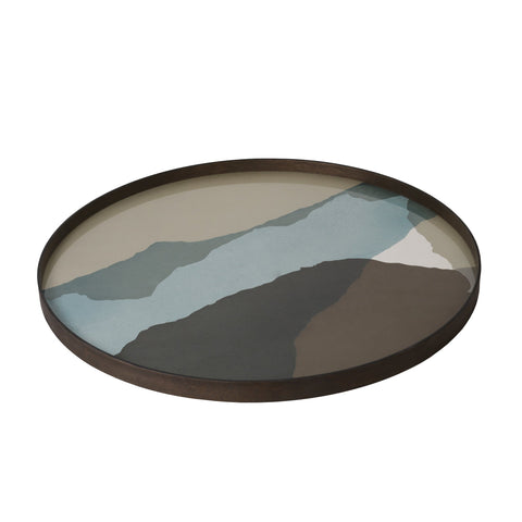 Graphite Wabi Sabi Glass Tray - XL - Sage InteriorsNotre Mondetray