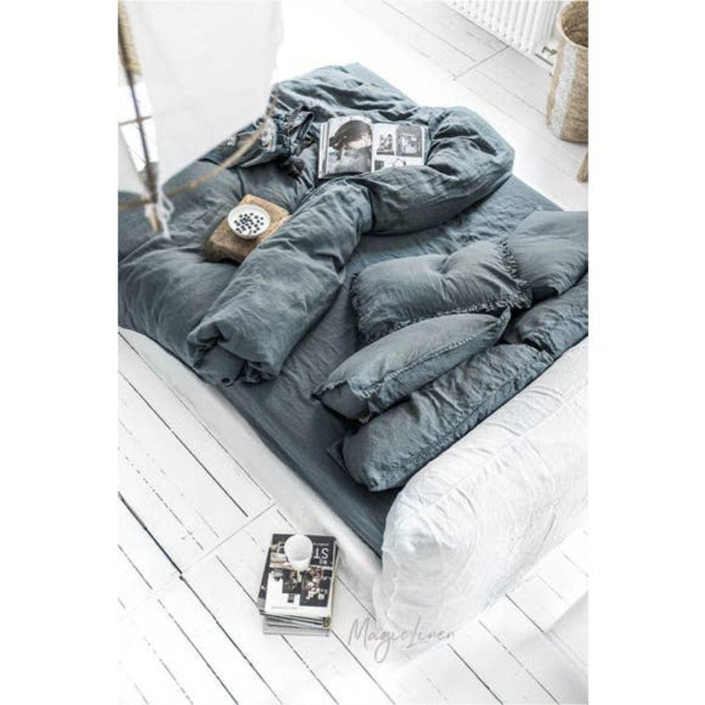 Gray Blue Duvet Cover - Sage InteriorsMagic Linen