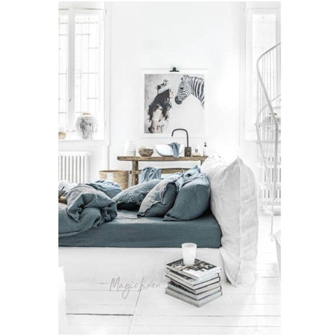 Gray Blue Duvet Cover - Sage InteriorsMagic Linen