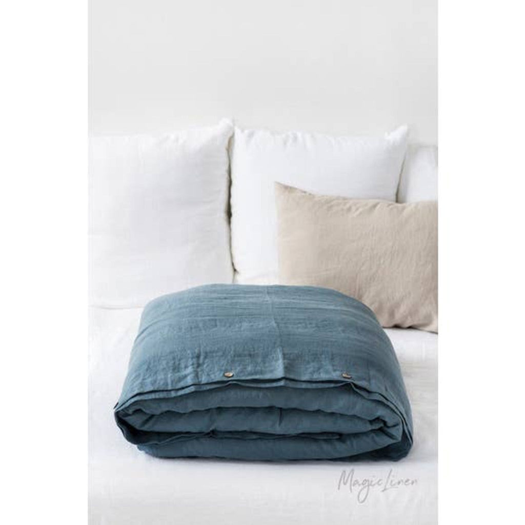 Gray Blue Duvet Cover - Sage InteriorsMagic Linen