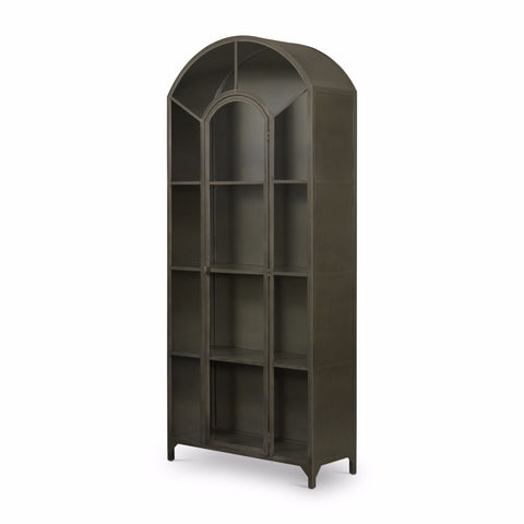 Gunmetal Arched Cabinet - Sage InteriorsFHCabinet