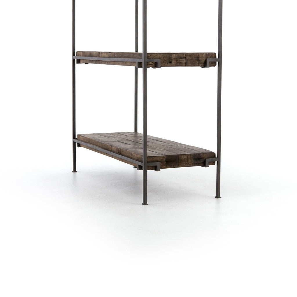 Gunmetal Meets Mango Bookshelf - Sage InteriorsFH