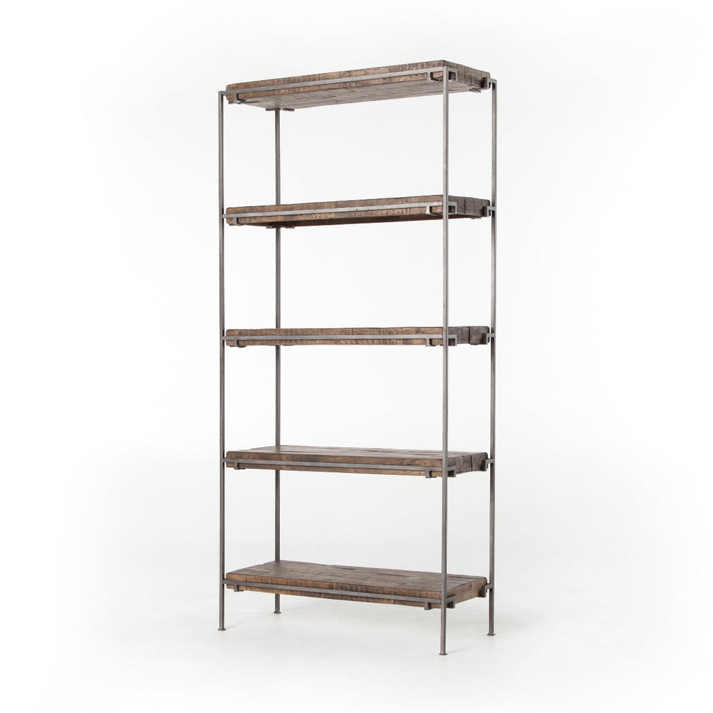 Gunmetal Meets Mango Bookshelf - Sage InteriorsFH