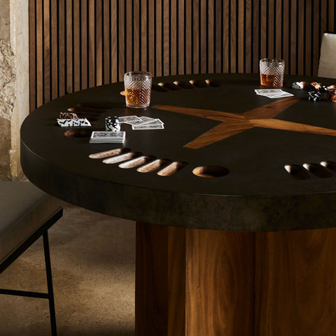 Handcrafted Artisan Poker Table - Sage InteriorsFHDecor