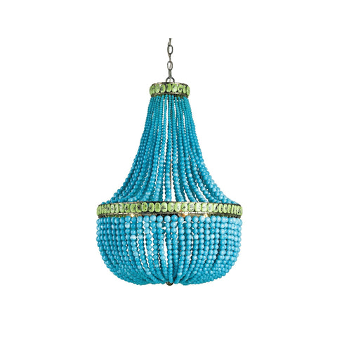 Hedy Turquoise Chandelier - Sage InteriorsCurrey and CompanyChandelier