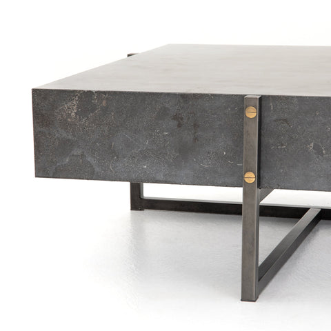 Industrial Bluestone Coffee Table - Sage InteriorsFH