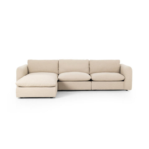 Ingel 3 - Piece Sectional With Ottoman - 129.5" - Sage InteriorsFour HandsSofa