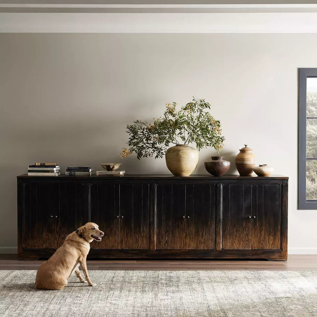 It Takes An Hour Sideboard, Distressed Black - Sage InteriorsFour Handssideboard