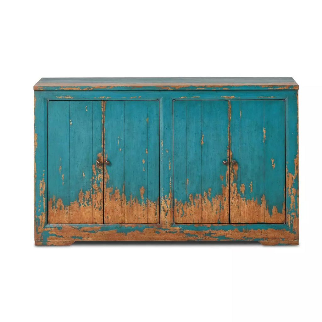 It Takes An Hour Sideboard, Distressed Blue - Sage InteriorsFour Handssideboard