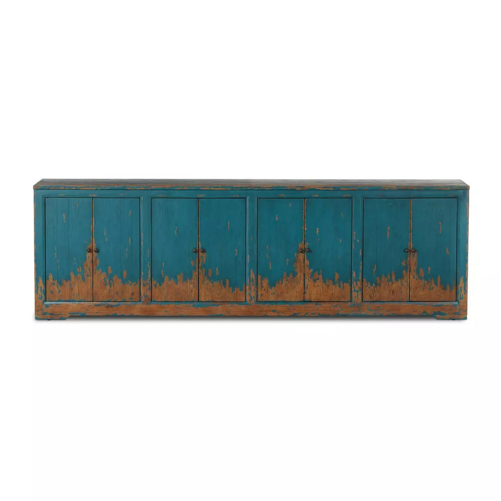 It Takes An Hour Sideboard, Distressed Blue - Sage InteriorsFour Handssideboard