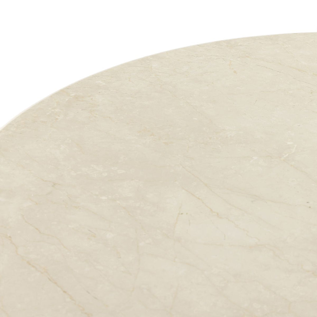 Italian Bistro - style Dining Table, Cream Marble 60" - Sage InteriorsFHDining Table