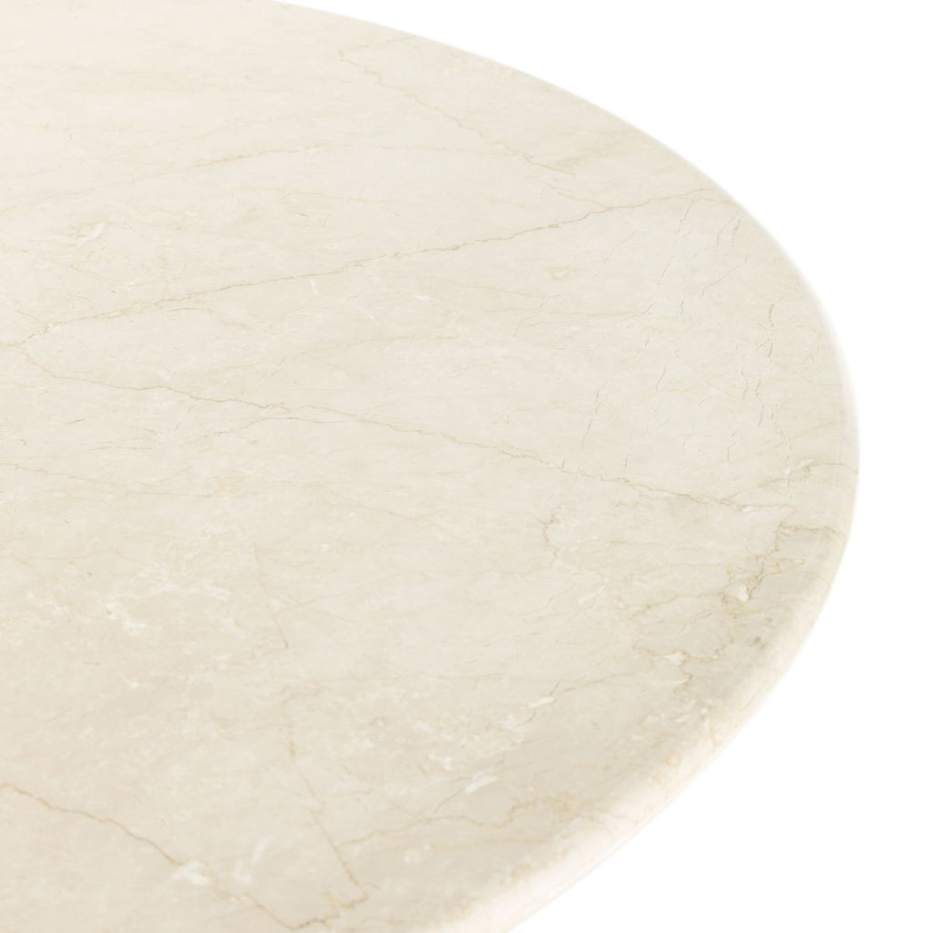 Italian Bistro - style Dining Table, Cream Marble 60" - Sage InteriorsFHDining Table