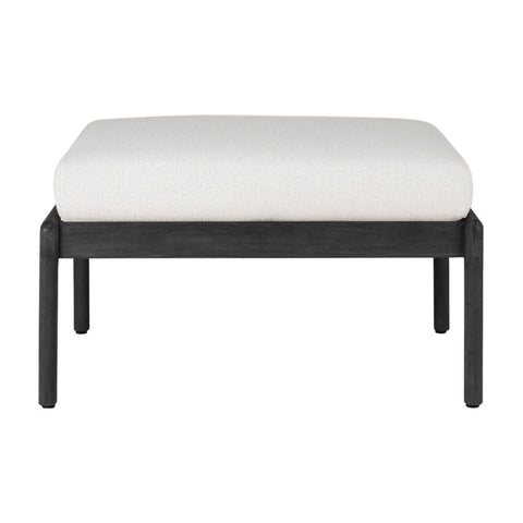 Jack Outdoor Footstool, Teak Black - Sage InteriorsethnicraftOttoman