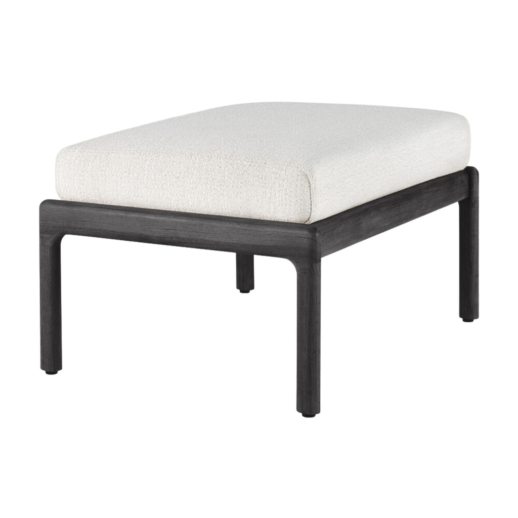 Jack Outdoor Footstool, Teak Black - Sage InteriorsethnicraftOttoman