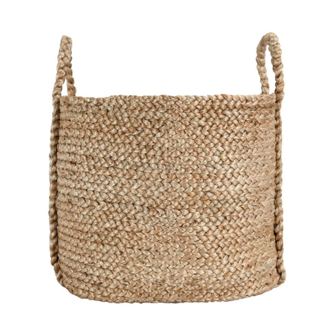 Jute Basket, Natural - Sage InteriorsClassic Homebasket