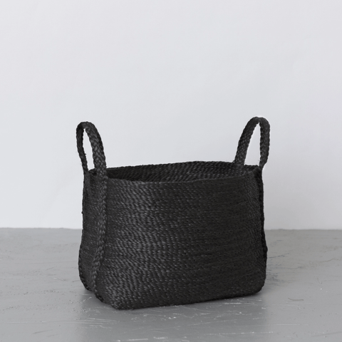 Jute Basket, Small Charcoal - Sage InteriorsWill & Atlasbasket