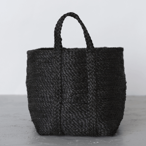 Jute Basket, Small Charcoal - Sage InteriorsWill & Atlasbasket