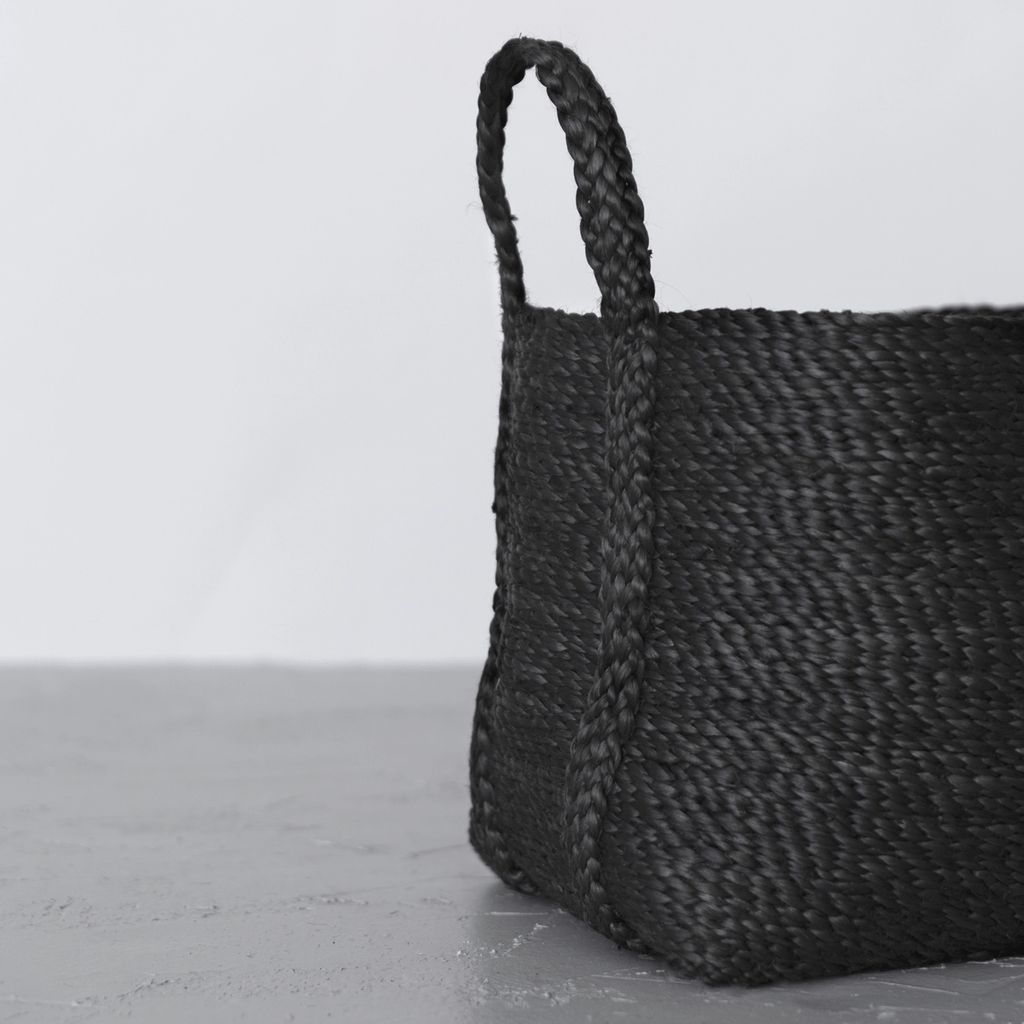 Jute Basket, Small Charcoal - Sage InteriorsWill & Atlasbasket