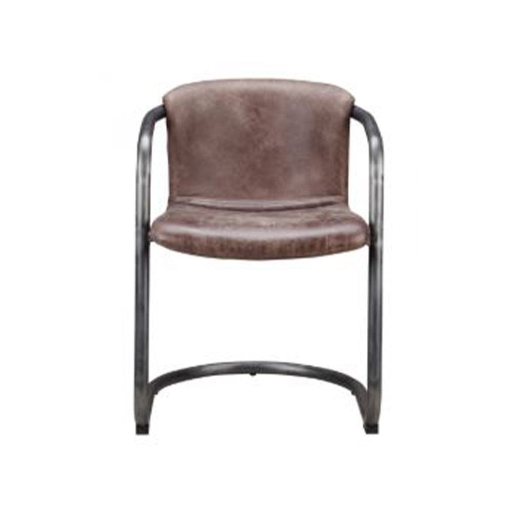 Leather Meets Metal Dining Chair - Sage InteriorsMoesDining Chair