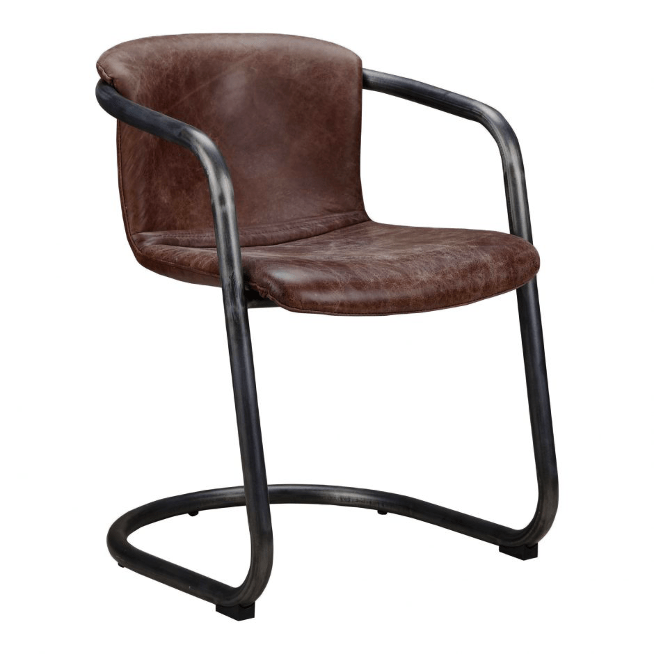 Leather Meets Metal Dining Chair - Sage InteriorsMoesDining Chair