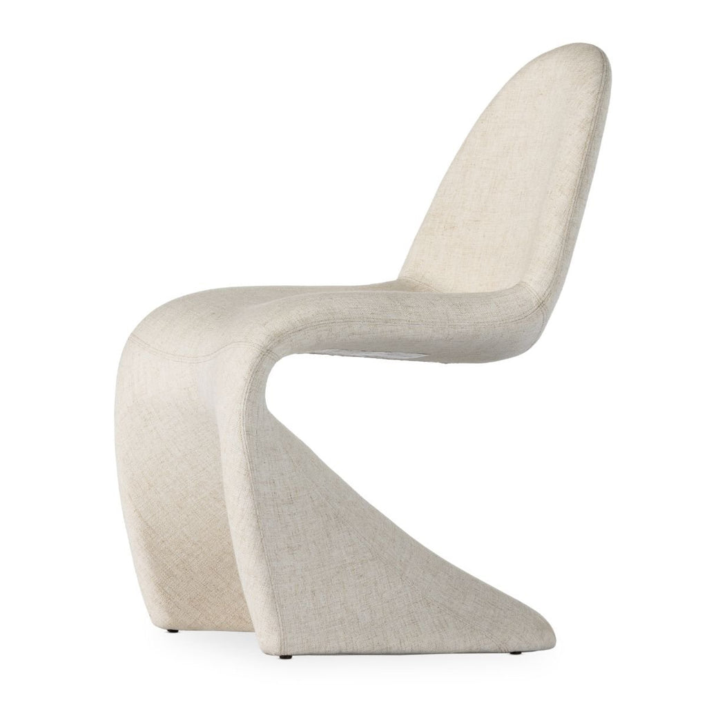 Linen Curve Dining Chair, Performance - Sage InteriorsFHDining Chair