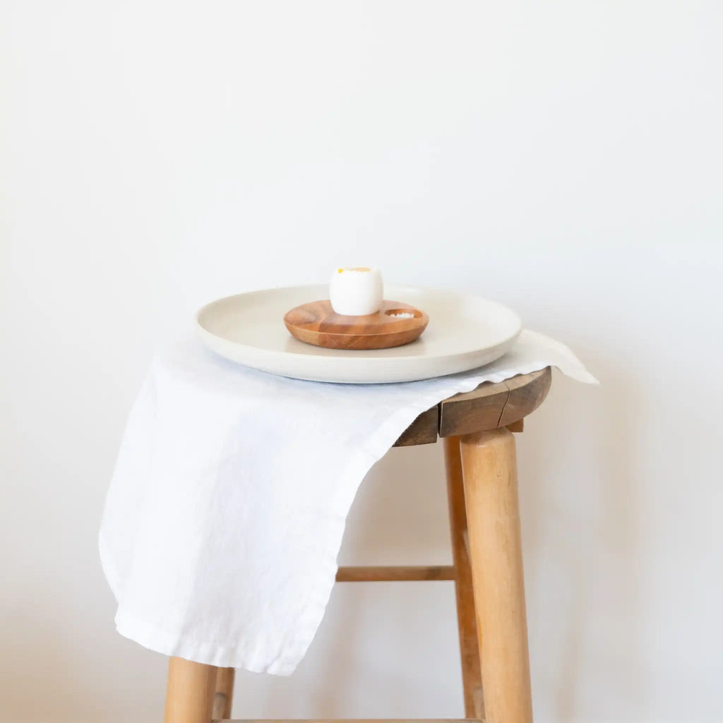 Linen Placemat, 100% Stonewashed Linen Placemat - White - Sage InteriorsSocco DesignsDecor