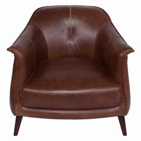 Martel Club Chair, Leather - Sage InteriorsClassic HomeAccent Chair