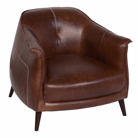 Martel Club Chair, Leather - Sage InteriorsClassic HomeAccent Chair