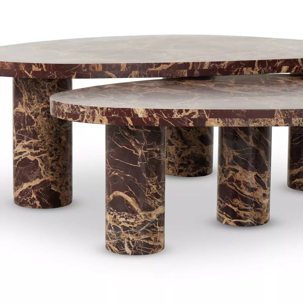 Merlot Marble Nesting Coffee Tables - Sage InteriorsFour Handscoffee table