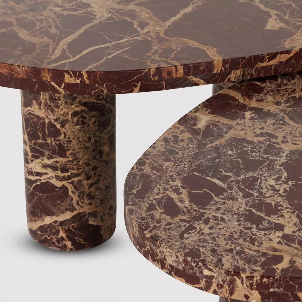 Merlot Marble Nesting Coffee Tables - Sage InteriorsFour Handscoffee table