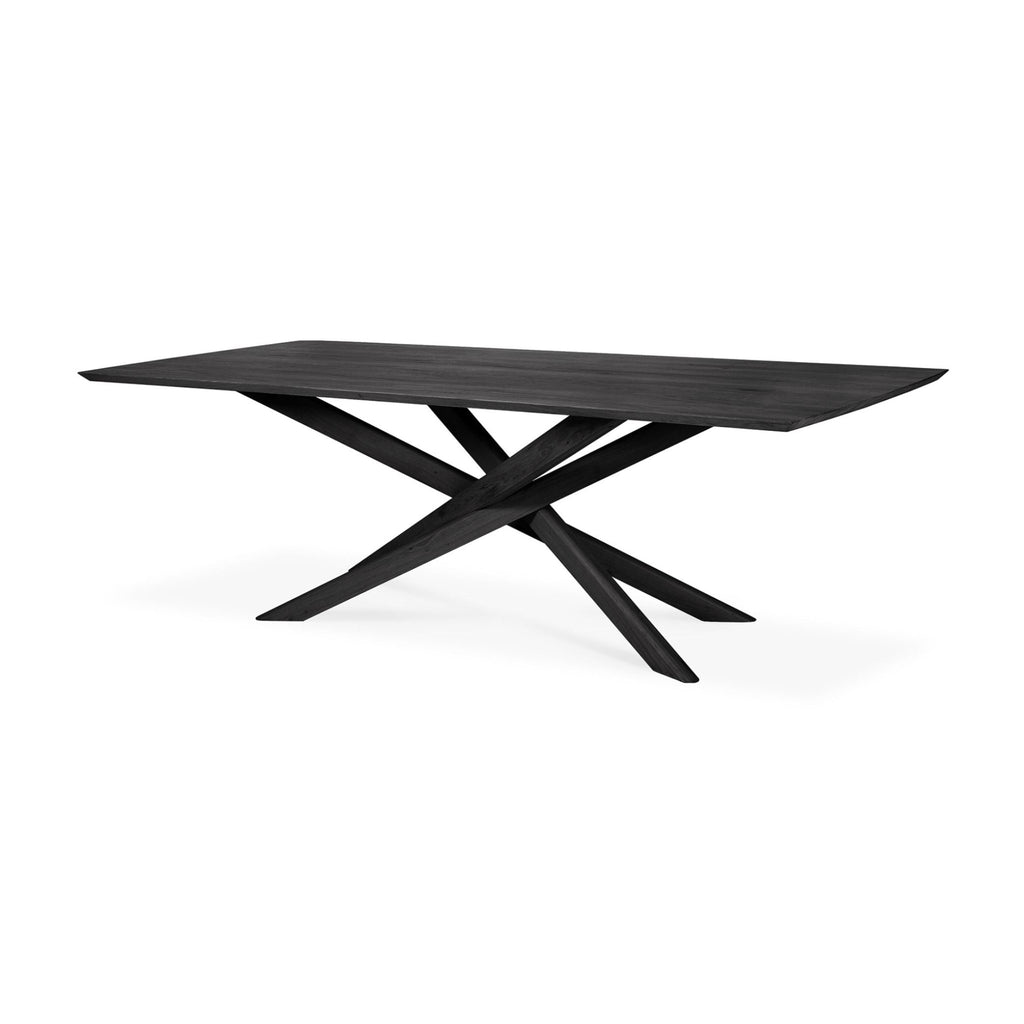 Mikado Dining Table, Oak Black - Sage InteriorsEthnicraftDining Table