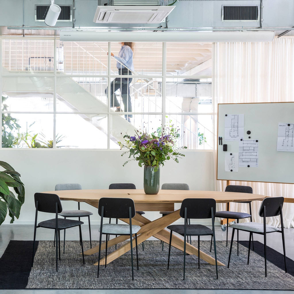 Mikado Meeting Table, Oak - Sage InteriorsEthnicraft