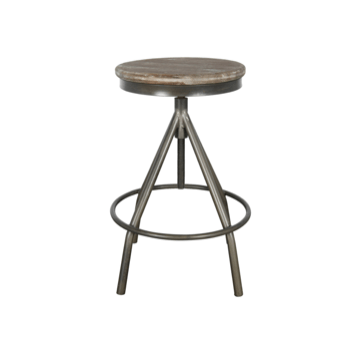 Misty Mocha Reclaimed Pine Simple Counter Stool - Sage InteriorsClassic Home