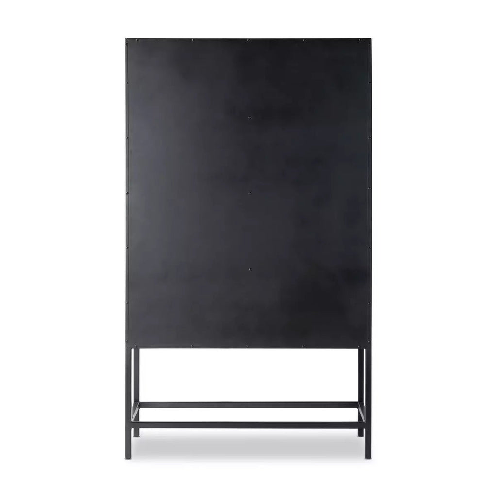 Modern Antique Black Iron Cabinet - Sage InteriorsFour Hands