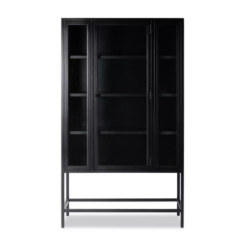 Modern Antique Black Iron Cabinet - Sage InteriorsFour Hands