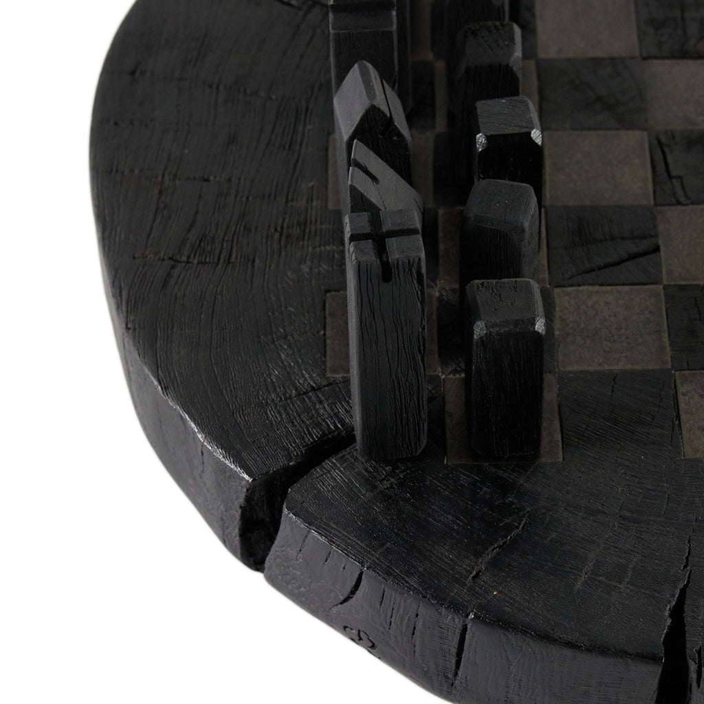 Modern Chess Set, Carbonized Black - Sage InteriorsFHDecor