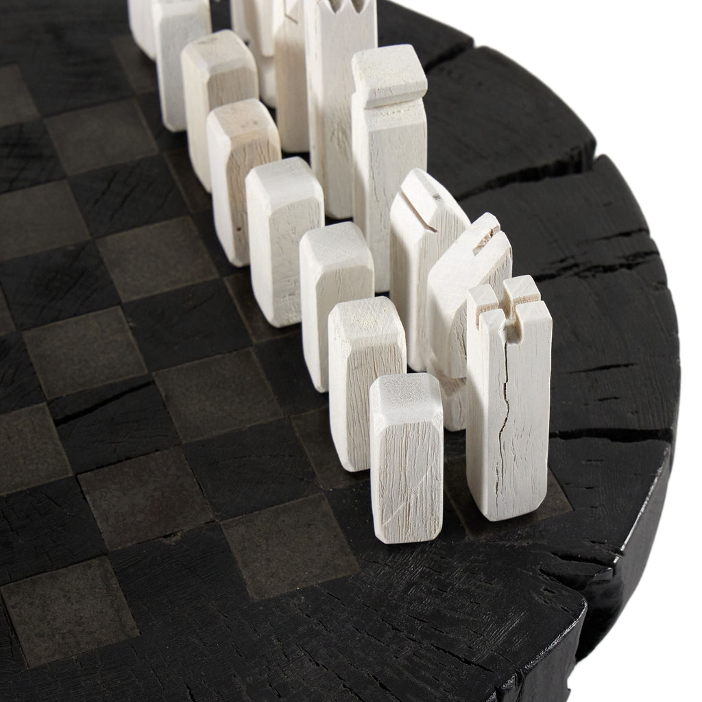 Modern Chess Set, Carbonized Black - Sage InteriorsFHDecor