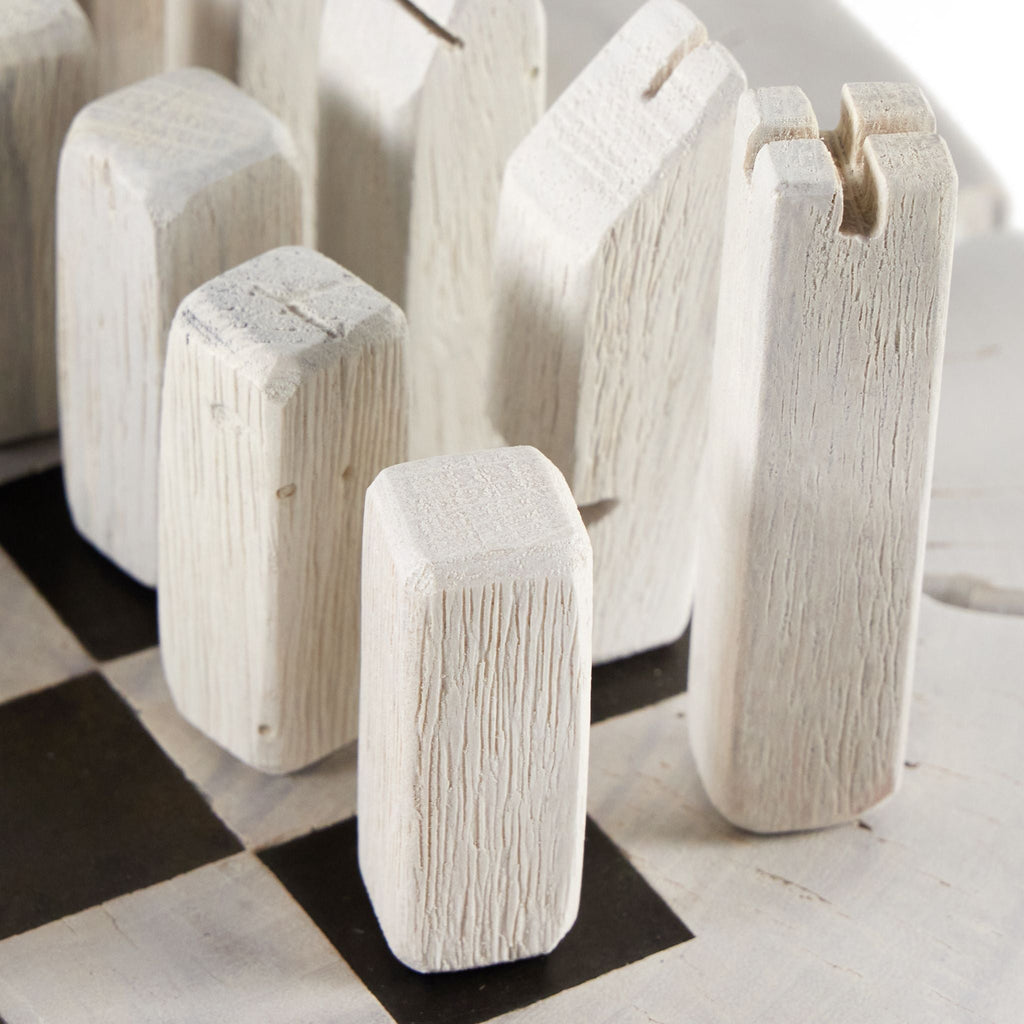 Modern Chess Set, Ivory - Sage InteriorsFHDecor